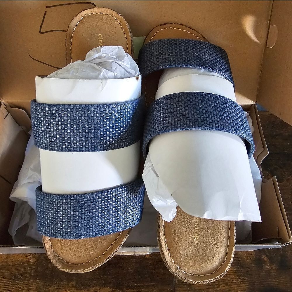 Cloudwalkers Blue Wedge Sandals